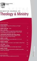 Cover: McMaster Journal of Theology and Ministry - Wipf & Stock Publishers