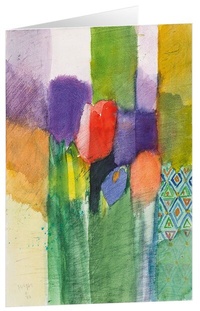 Abbildung von: Kunstkarten "Tulpen 2" 5 Stk. - adeo Verlag
