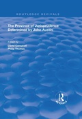 Cover: The Province of Jurisprudence Determined by John Austin - Routledge