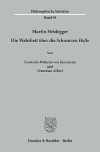 Enlarge image Cover: Martin Heidegger - Duncker & Humblot