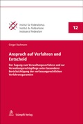 Cover: Anspruch auf Verfahren und Entscheid - St&auml;mpfli Verlag AG