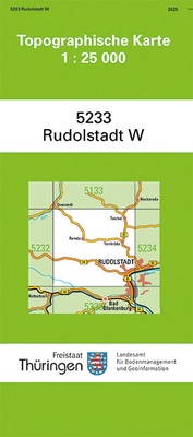 Abbildung von: Rudolstadt West - Thüringer Landesamt für Bodenmanagement und Geoinformation