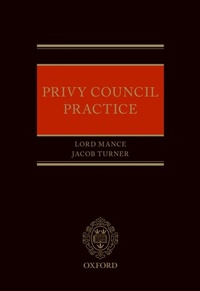 Enlarge image Cover: Privy Council Practice - OUP Oxford