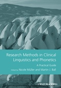 Cover: Research Methods in Clinical Linguistics and Phonetics - Wiley-Blackwell