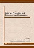 Cover: Materials Properties and Technologies of Processing - Trans Tech Publications Ltd
