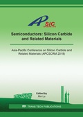 Cover: Semiconductors: Silicon Carbide and Related Materials - Trans Tech Publications Ltd