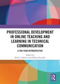 Cover: Professional Development in Online Teaching and Learning in Technical Communication - Routledge