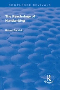 Abbildung von: Revival: The Psychology of Handwriting (1925) - Routledge