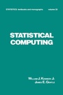 Cover: Statistical Computing - CRC Press