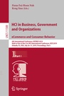 Cover: HCI in Business, Government and Organizations. eCommerce and Consumer Behavior - Springer