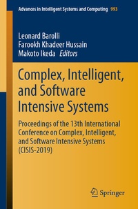 Enlarge image Cover: Complex, Intelligent, and Software Intensive Systems - Springer