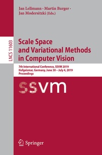 Enlarge image Cover: Scale Space and Variational Methods in Computer Vision - Springer
