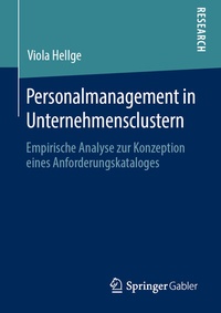 Abbildung von: Personalmanagement in Unternehmensclustern - Springer Gabler