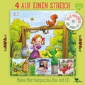 Cover: 4 auf einen Streich - Meine M&auml;rchenpuzzle-Box mit CD - Magellan