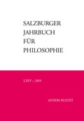 Cover: Salzburger Jahrbuch f&uuml;r Philosophie - Verlag Anton Pustet Salzburg