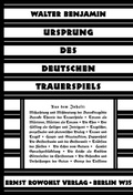 Cover: Ursprung des deutschen Trauerspiels - Wallstein