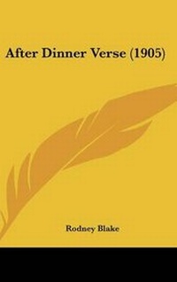 Enlarge image Cover: After Dinner Verse (1905) - Kessinger Publishing