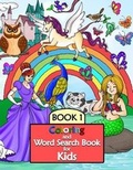 Cover: Coloring and Word Search Book for Kids - Harlescott Books