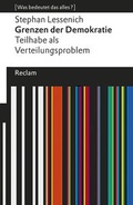 Cover: Grenzen der Demokratie. Teilhabe als Verteilungsproblem - Reclam