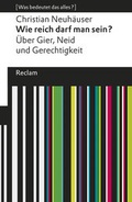 Cover: Wie reich darf man sein? - Reclam