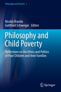 Cover: Philosophy and Child Poverty - Springer