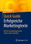 Cover: Quick Guide Erfolgreiche Marketingtexte - Springer Gabler