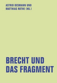 Enlarge image Cover: Brecht und das Fragment - Verbrecher