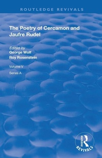 Enlarge image Cover: The Poetry of Cercamon and Jaufre Rudel - Routledge
