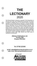 Cover: The Parson's Pocket Book Loose Leaf 2020 Lectionary - Atkinson Publications Ltd