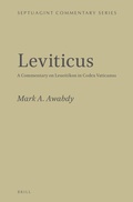 Cover: Leviticus - Brill
