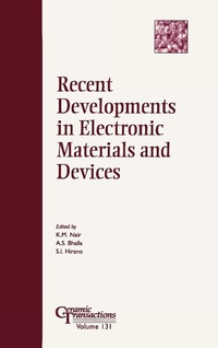 Enlarge image Cover: Recent Developments in Electronic Materials and Devices - Wiley