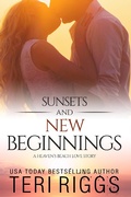 Cover: Sunsets and New Beginnings (A Heaven's Beach Love Story, #1) - A Heaven's Beach Love Story