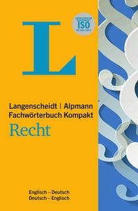 Abbildung von: Langenscheidt Alpmann Fachwörterbuch Kompakt Recht Englisch - PONS Langenscheidt