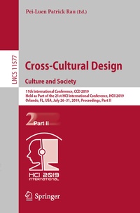Abbildung von: Cross-Cultural Design. Culture and Society - Springer