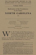 Cover: The Documentary History of the Ratification of the Constitution, Volume 31 - Wisconsin Historical Society Press