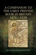 Cover: A Companion to the Early Printed Book in Britain, 1476-1558 - D.S. Brewer
