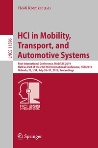 Abbildung von: HCI in Mobility, Transport, and Automotive Systems - Springer