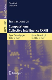 Abbildung von: Transactions on Computational Collective Intelligence XXXIII - Springer