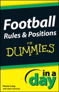 Cover: Football Rules and Positions In A Day For Dummies - Wiley
