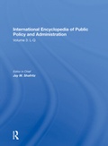 Cover: International Encyclopedia of Public Policy and Administration Volume 3 - Routledge
