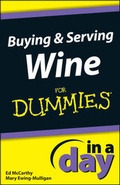 Cover: Buying and Serving Wine in a Day for Dummies - Wiley