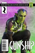 Cover: The Glimmerian War (Gunship, #2) - Gunship
