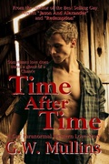 Cover: Time After Time a Gay Paranormal Western Love Story - Light Of The Moon Publishing