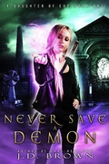 Cover: Never Save a Demon (A Daughter of Eve, #1) - Nightmare Publishing