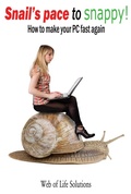 Cover: Snail's Pace To Snappy! How To Make Your Pc Fast Again - Web of Life Solutions