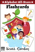 Cover: Alphabet All-Stars Flashcards (Fruits and Vegetables) - Alphabet All-Stars