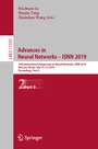 Cover: Advances in Neural Networks - ISNN 2019 - Springer