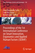 Cover: Proceedings of the 1st International Conference on Smart Innovation, Ergonomics and Applied Human Factors (SEAHF) - Springer