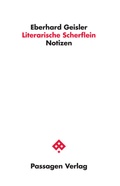 Cover: Literarische Scherflein - Passagen