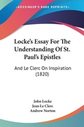 Bild: Locke's Essay For The Understanding Of St. Paul's Epistles - Kessinger Publishing Co